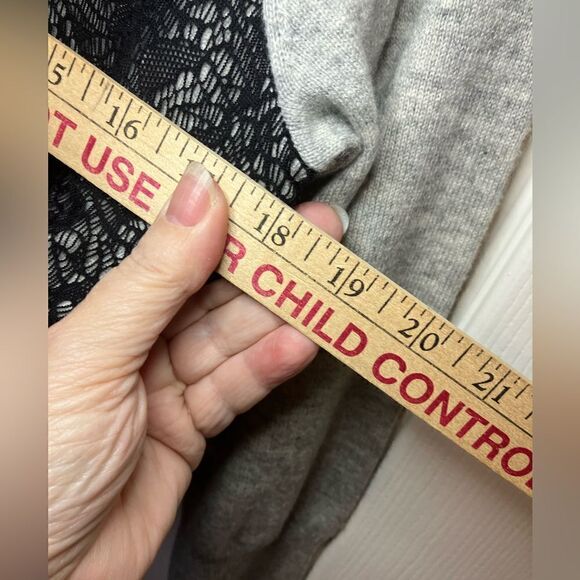 Bobbi & Nikki Lace Trim Wool/Cashmere Sweater - Picture 9 of 10